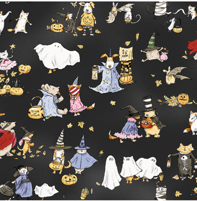 Hovedbilde Halloween Parade Toile Y4110-3 Black