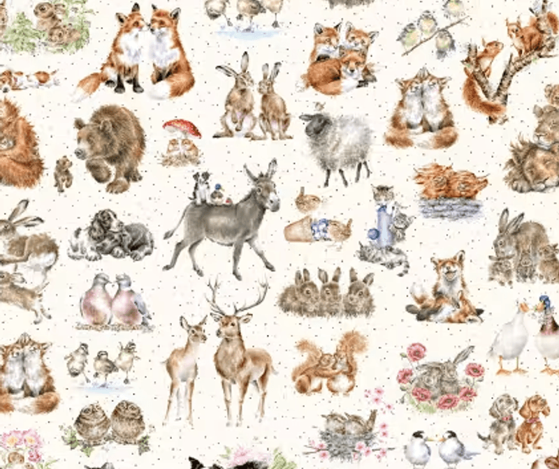 Cream One-Way Packed Animals