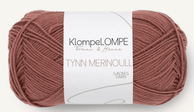 Hovedbilde KLOMPELOMPE TYNN MERINOULL PLOMMEROSA 4043