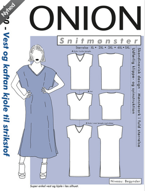 Hovedbilde 9030 Onion Plusstørrelser - Vest og kaftan kjole ...