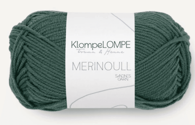 Hovedbilde KLOMPELOMPE MERINOULL SJØSMARAGD 7271