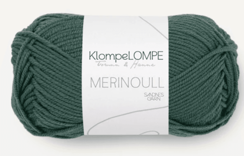 KLOMPELOMPE MERINOULL SJØSMARAGD 7271